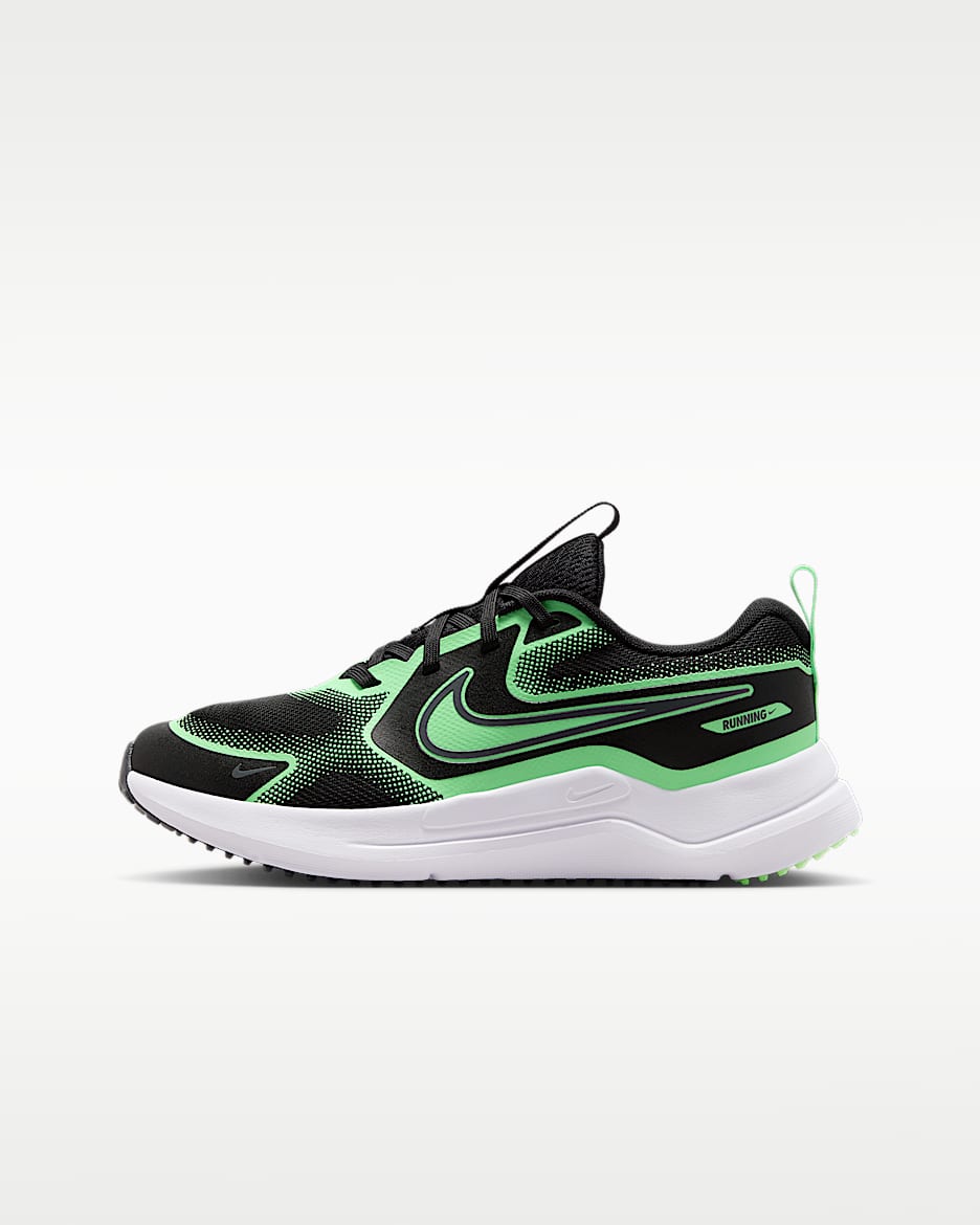 Nike Cosmic Runner 耐克宇宙一号中考体育大童公路跑步鞋 - 黑/梦幻绿/冷灰