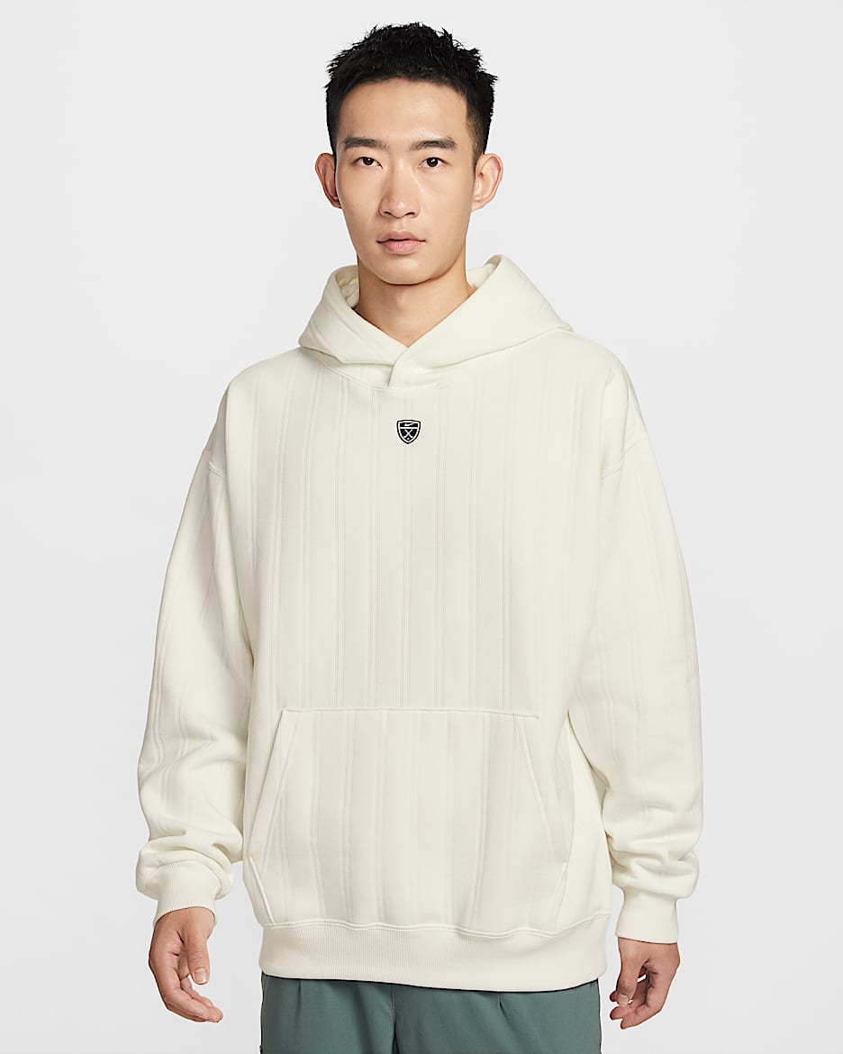 Nike Fairway Fresh Therma-FIT 男子加绒连帽衫 - 帆白/黑