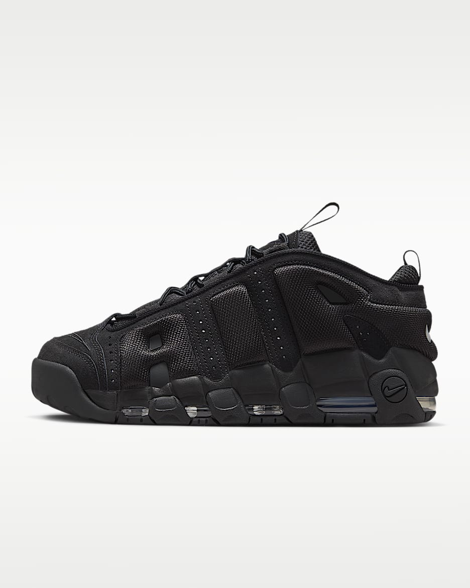 Nike Air More Uptempo Low 男子运动鞋 - 黑/黑
