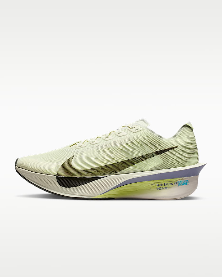 Nike Vaporfly 4 男子公路竞速跑步鞋 - 海玻璃色/超酸橙/幻影灰白/红杉绿