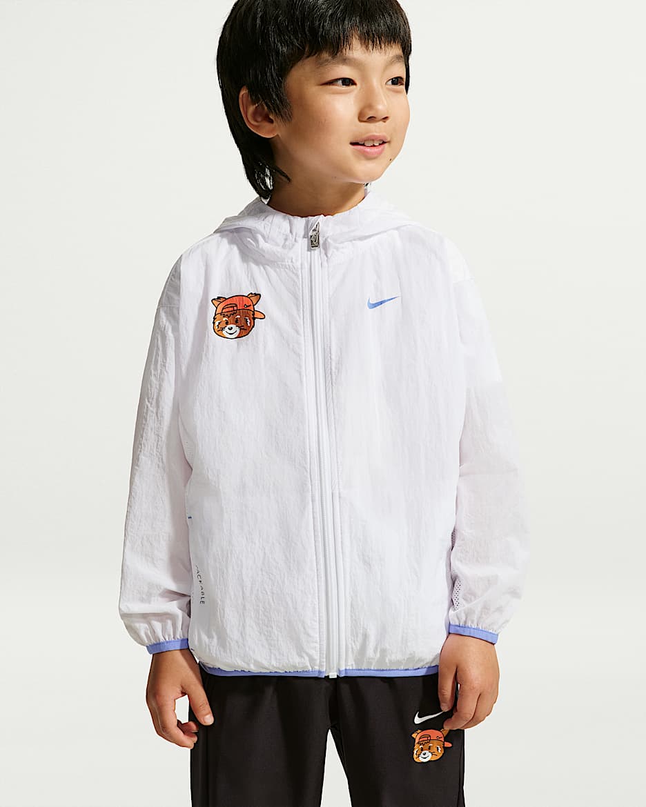 Nike Red Panda 幼童可收纳夹克 - 白色