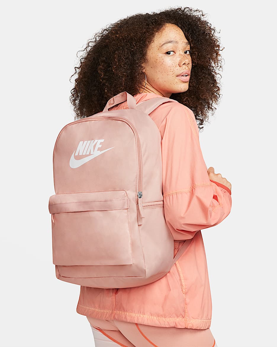 Nike Heritage 双肩包 - 牛津粉/牛津粉/白色