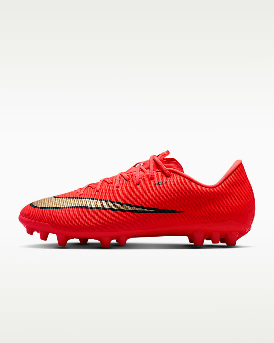 Nike Mercurial Vapor 17 Academy 耐克刺客系列男/女 AG 人造草地低帮足球鞋 - 亮深红/朦胧金