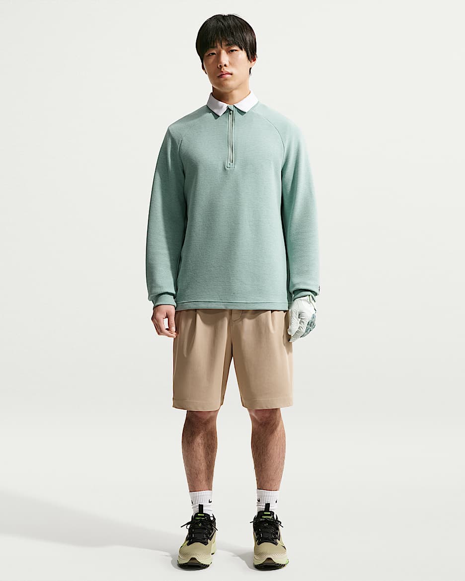 Nike Par Dri-FIT 男子防晒速干高尔夫短裤 - 石灰色/黑/石灰色