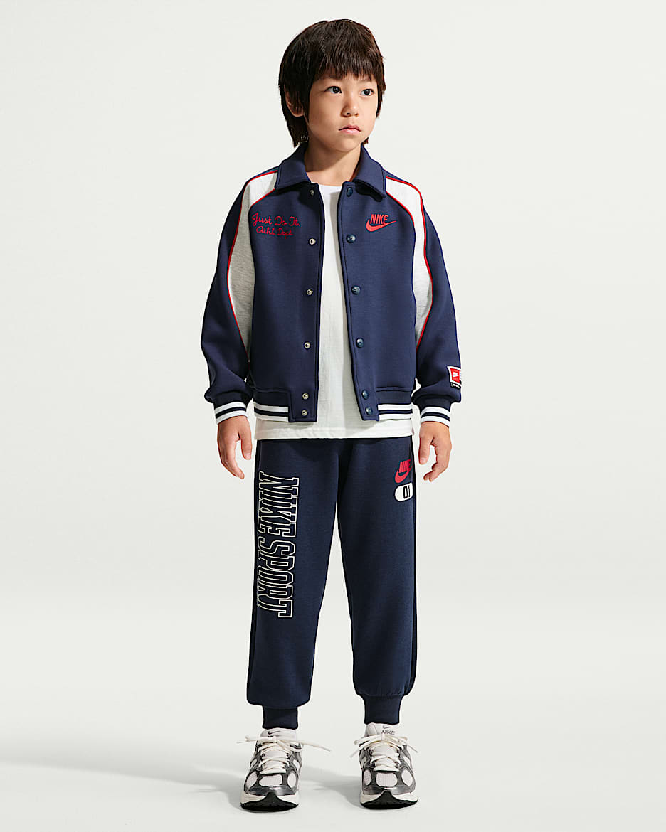 Nike Sportswear Multisport 幼童针织长裤 - 深藏青