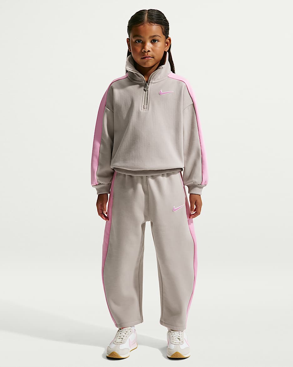 Nike 幼童加绒长裤 - 温和冷月光
