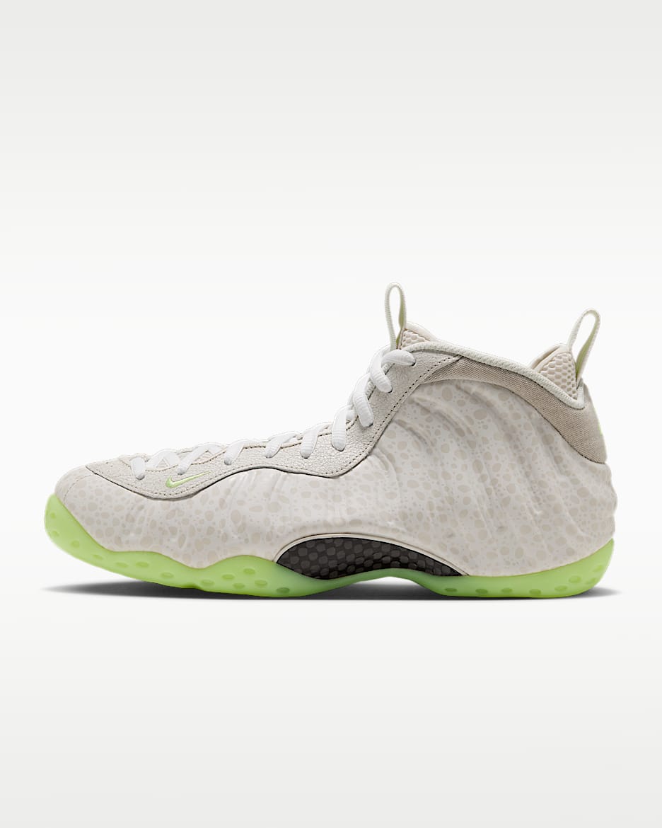 Nike Air Foamposite One 男子运动鞋 - 幻影灰白/白色/红杉绿/微黄绿