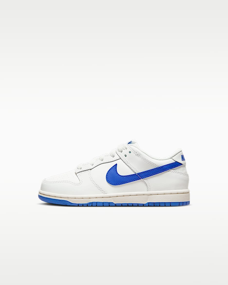 Nike Dunk Low (PS) 幼童运动童鞋板鞋 - 山峰白/皇家蓝