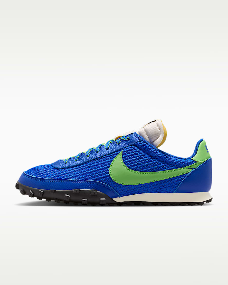 Nike Waffle Racer SE 男子运动鞋 - 赛车蓝/帆白/椰奶色/明绿