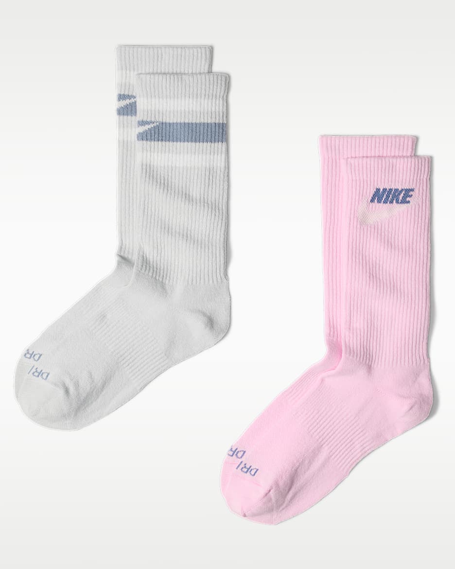 Nike Everyday Plus 轻便型速干中筒运动袜（2 双） - 多色
