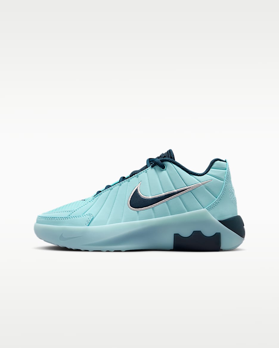 LeBron Witness 9 詹姆斯大童篮球鞋 - 冰河蓝/冰川蓝/金属银/军械深海蓝