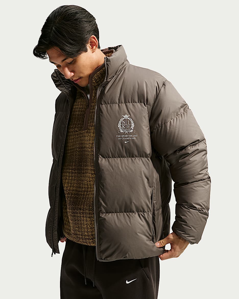 Nike Sportswear Therma-FIT 男子拒水羽绒夹克 - 矿石灰