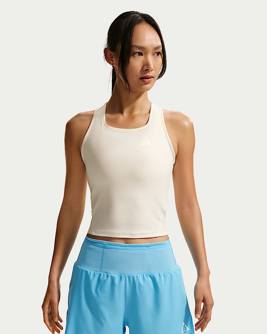 Nike ACG Dri-FIT 女子速干越野跑背心 - 幻影灰白/尘光子色/山峰白