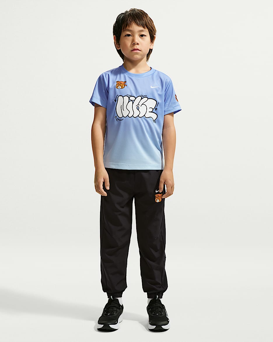 Nike Dri-FIT Red Panda 幼童速干长裤 - 黑