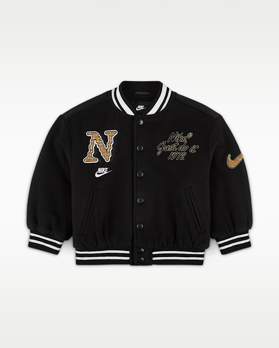 Nike "Just Do It" 幼童夹克 - 黑