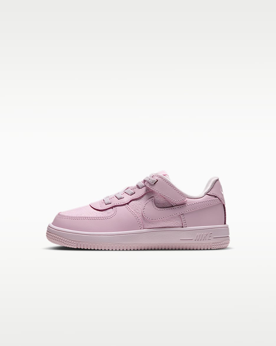 Nike Force 1 Low EasyOn 幼童运动鞋 - 北极粉/淡粉/淡粉/北极粉