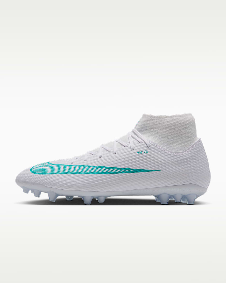 Nike Mercurial Superfly 11 Academy 耐克刺客系列男/女 AG 人造草地高帮足球鞋 - 白色/仙人掌绿