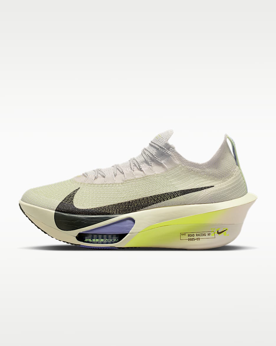 Nike Alphafly 3 男子公路竞速马拉松跑步鞋 - 幻影灰白/超酸橙/浅柠檬黄绿/红杉绿