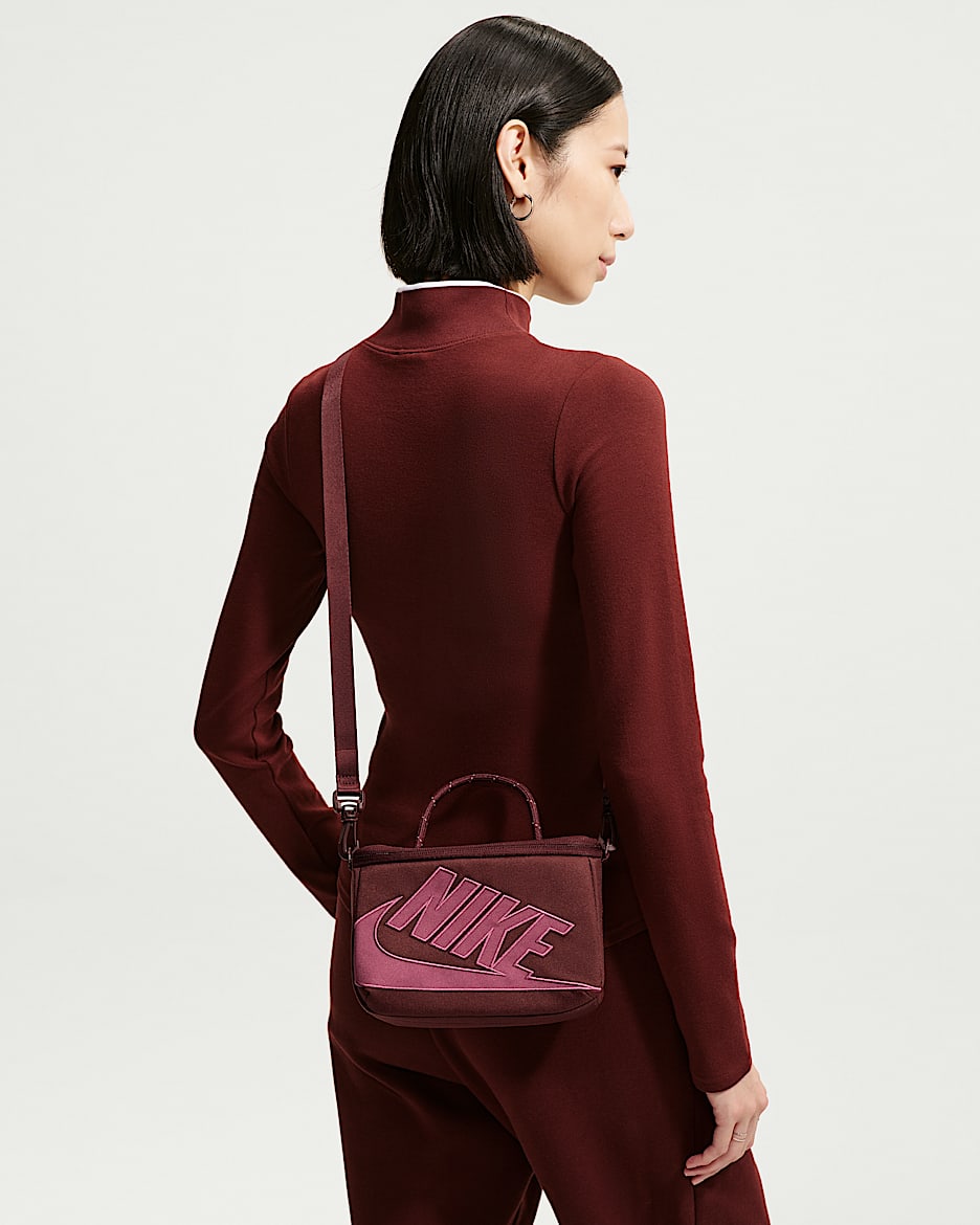 Nike 鞋盒式斜挎包 - 神秘枣红/神秘枣红/烟灰粉