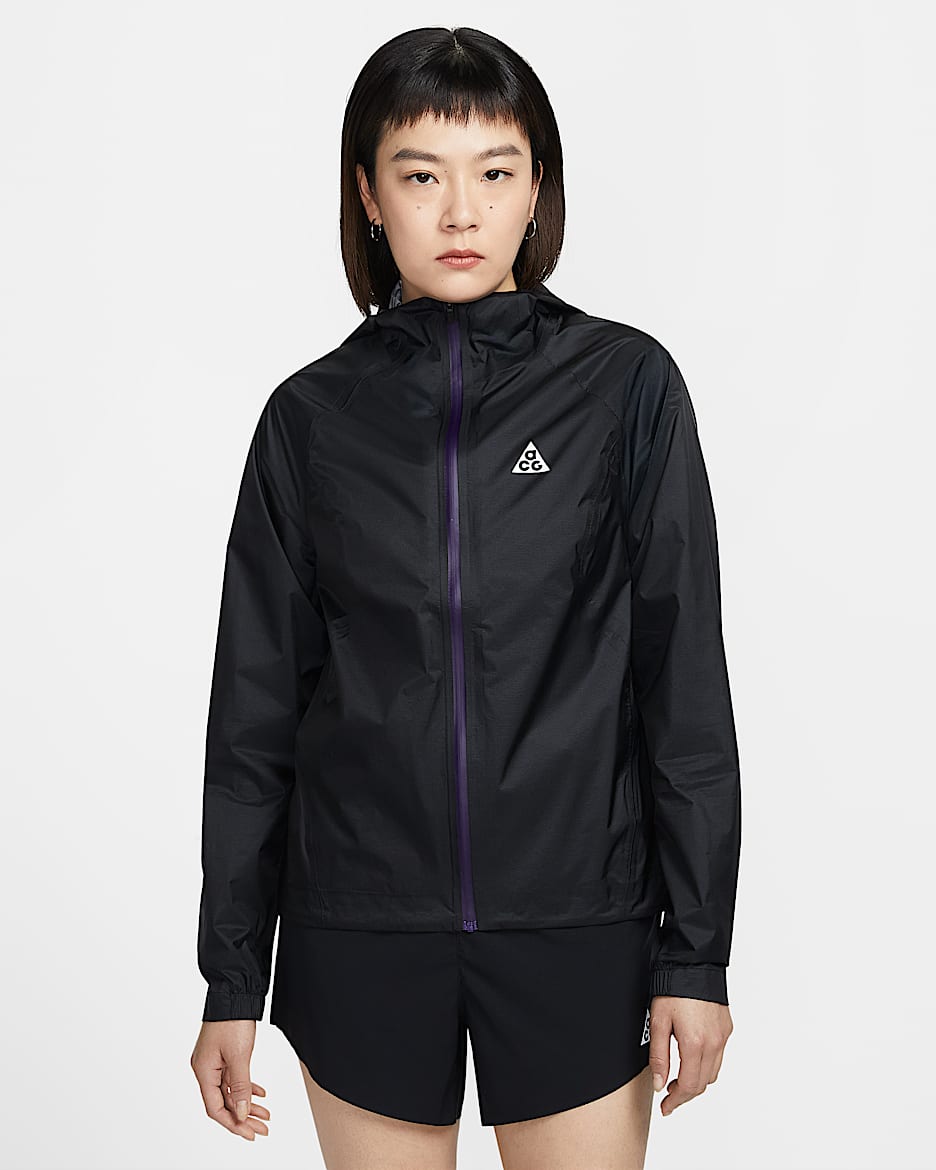 Nike ACG "Trailwind" Storm-FIT ADV 女子防风防水夹克硬壳冲锋衣 - 黑/山峰白