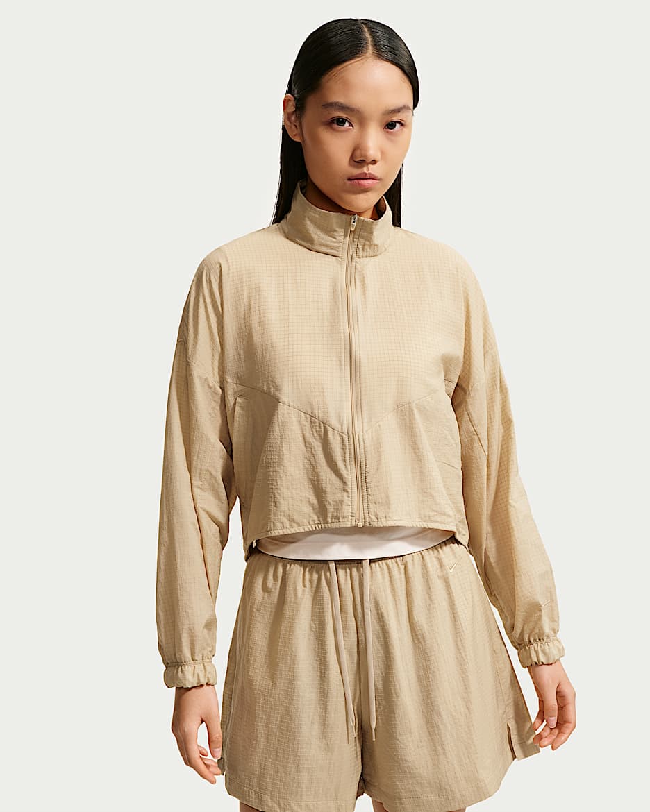Nike Sportswear 女子 Oversize 风轻盈不易撕裂夹克 - 亚麻/亚麻