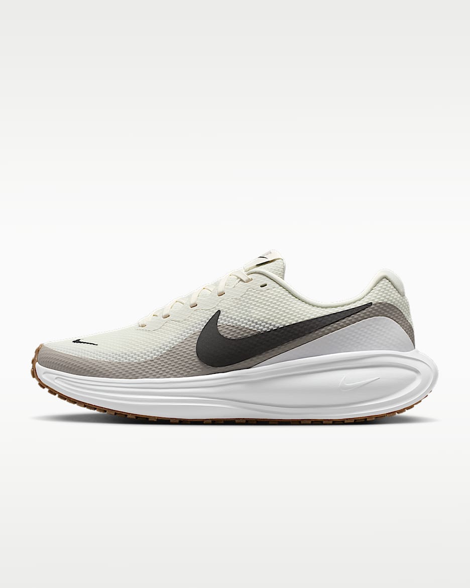 Nike Revolution 8 男子公路跑步鞋 - 幻影灰白/大学灰/橡皮中褐/中灰