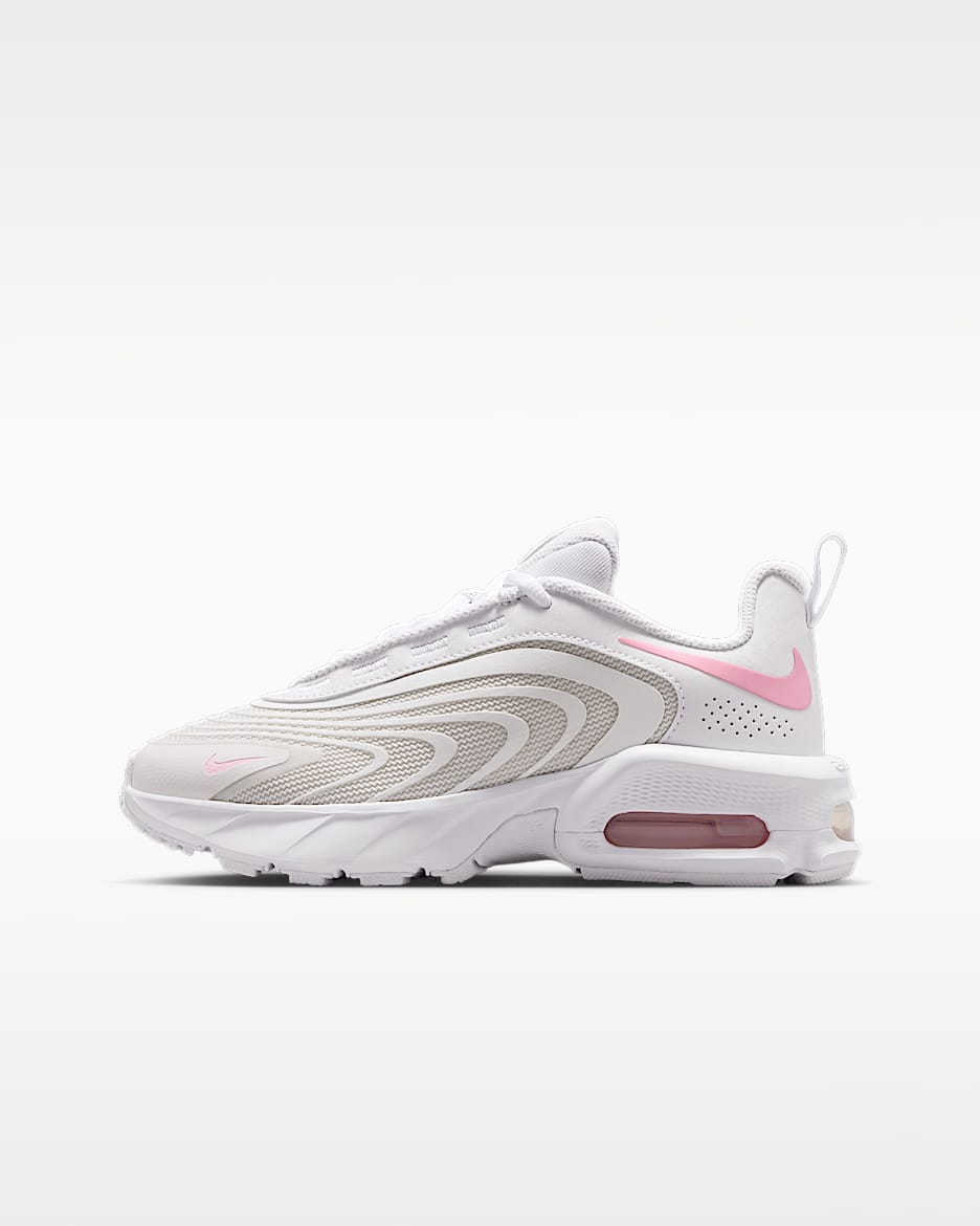 Nike Air Max Fire 大童运动鞋 - 浅银灰/白色/中柔粉