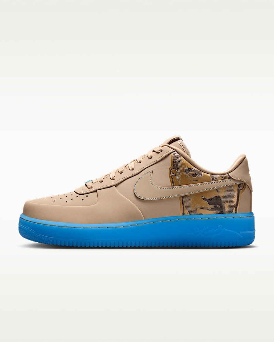 Nike Air Force 1 Low Protro 男子空军一号运动鞋 - 亚麻/大学蓝/亚麻