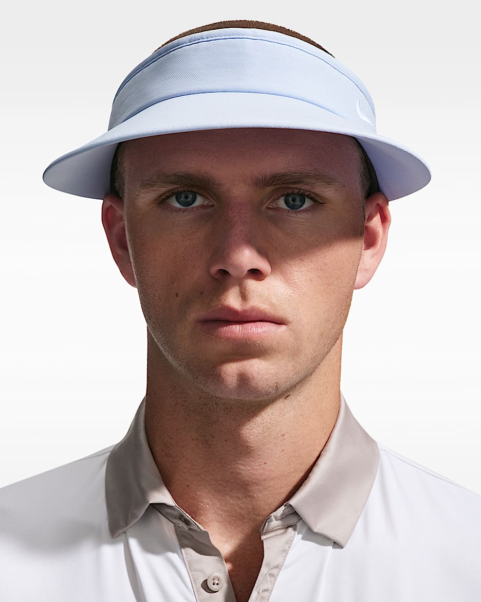 Nike Ace Dri-FIT 高尔夫速干遮阳帽 - 氢蓝/煤黑/白色