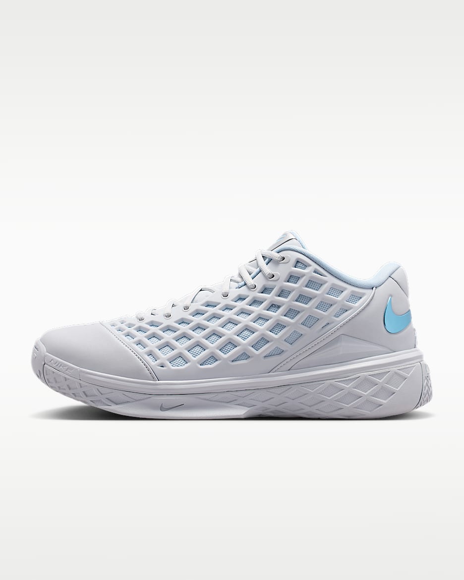 Kobe III Low Protro 科比男/女篮球鞋 - 白金色/军械蓝