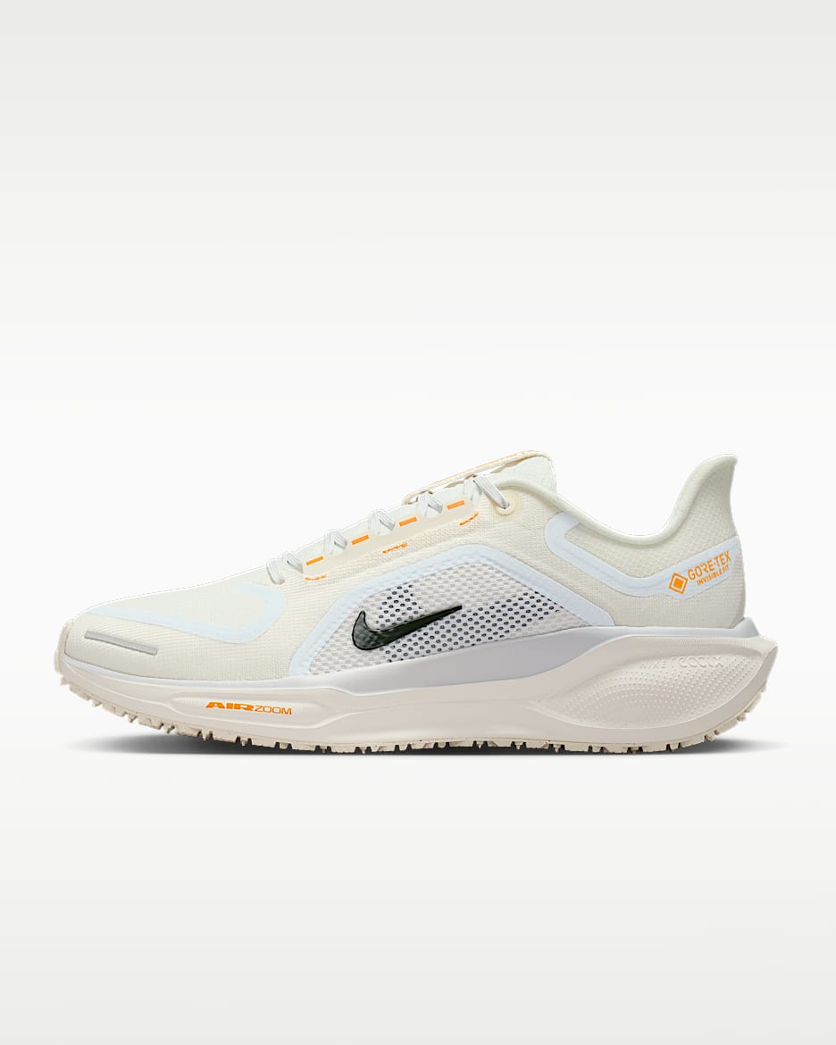 Nike Pegasus 41 GORE-TEX 耐克飞马女子防水公路跑步鞋 - 帆白/足球灰/日晷黄/灰石板蓝
