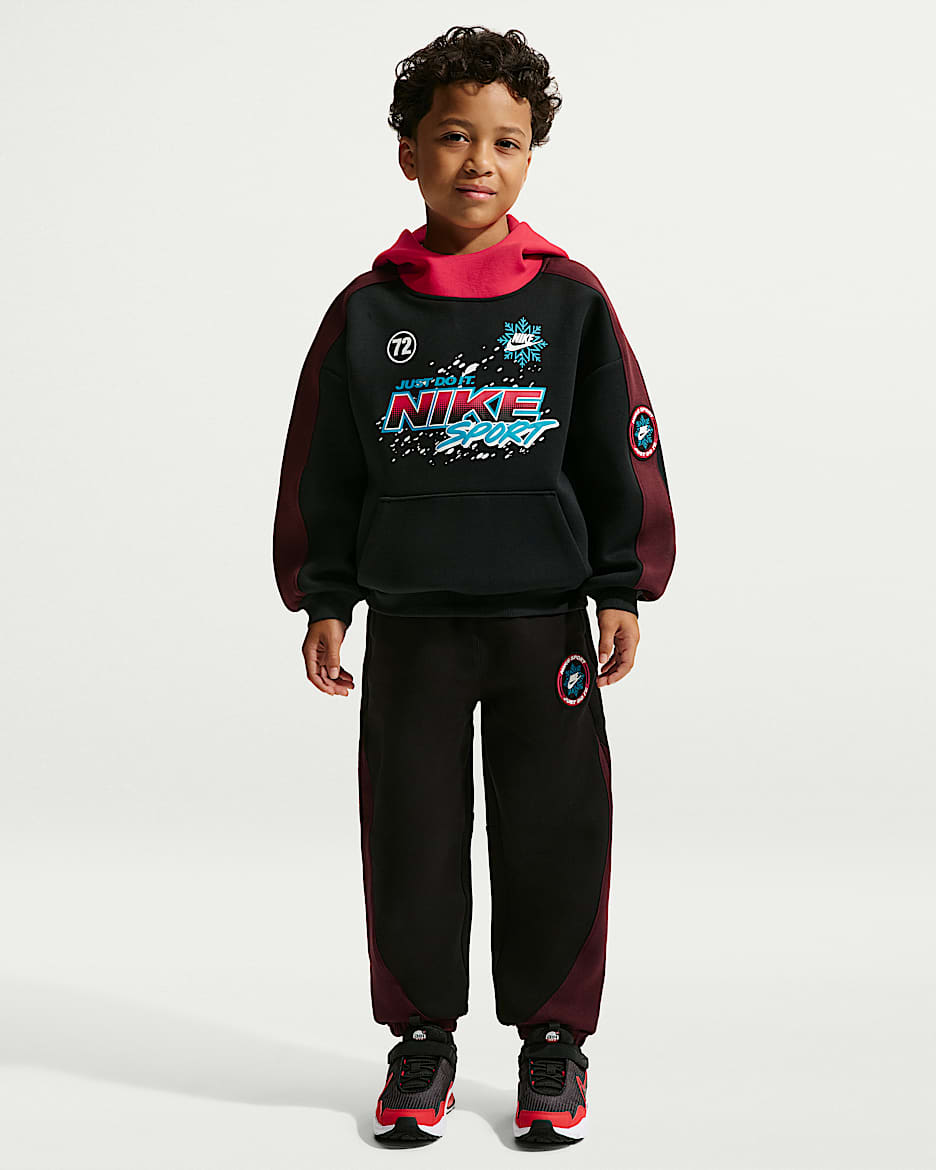 Nike Sportswear 幼童针织长裤 - 黑