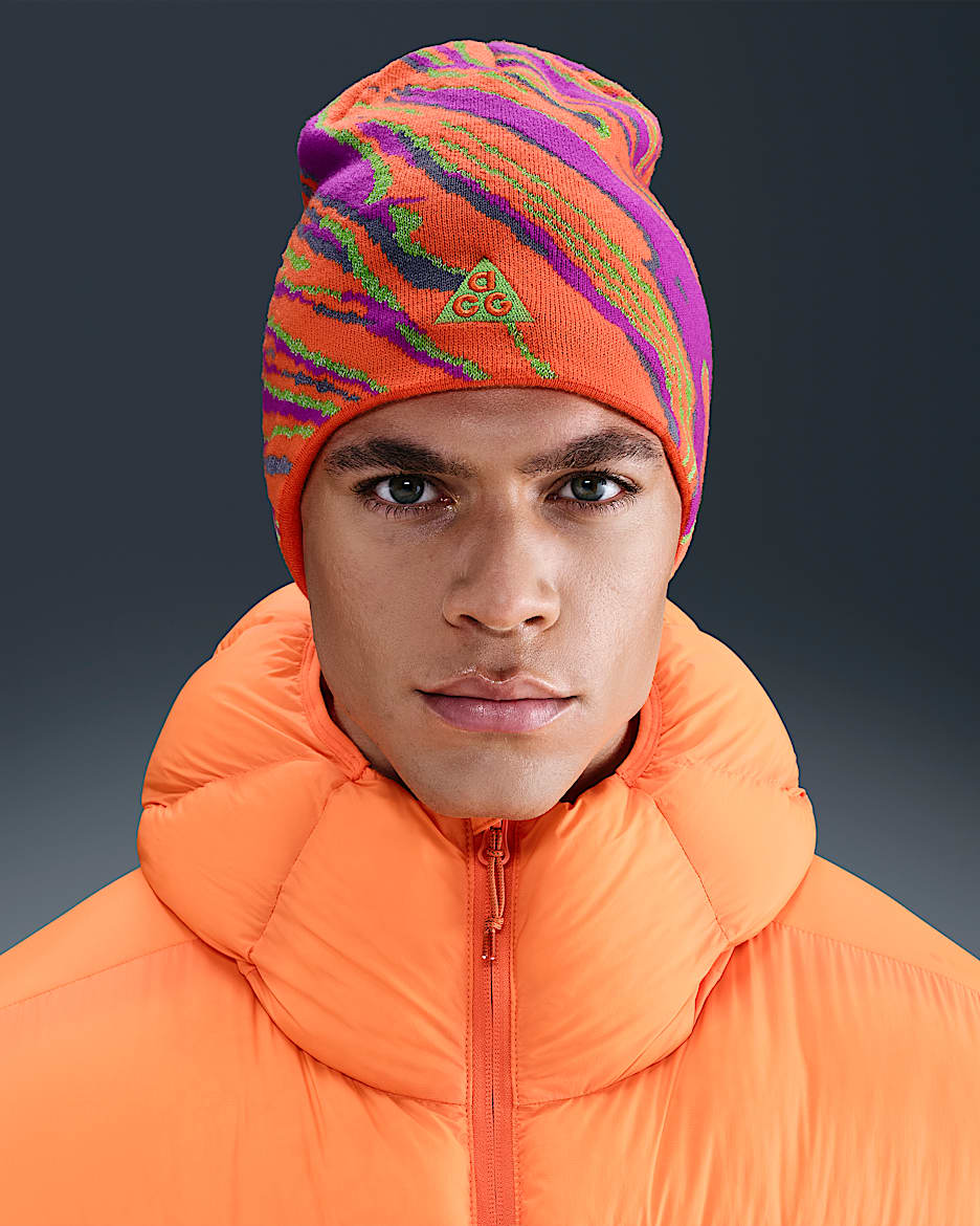 Nike ACG Peak "Big Bend" 针织帽 - 安全橙/明亮紫