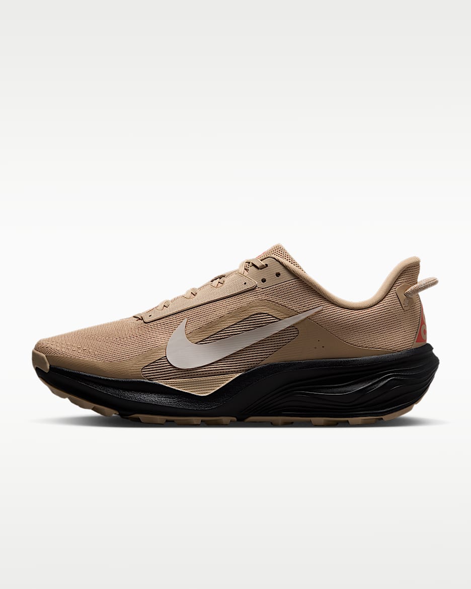 Nike ACG Pegasus Trail 耐克飞马男子越野跑步鞋 - 亚麻/黑/浅深红/浅土褐