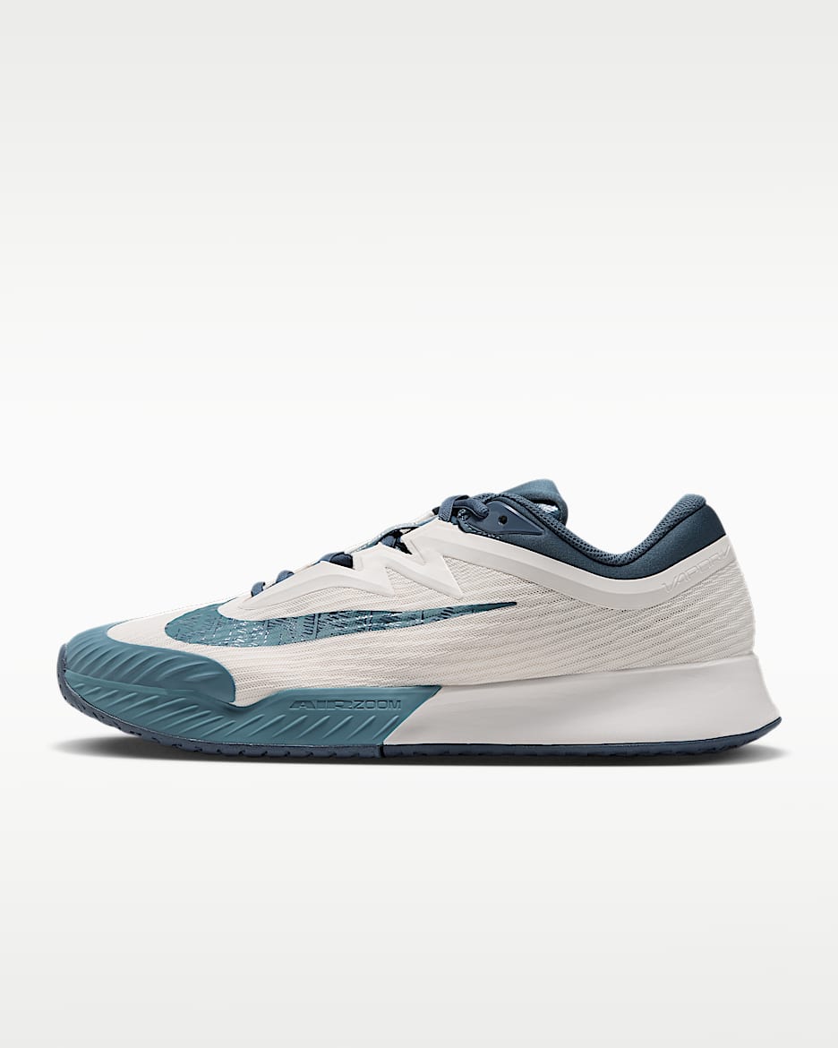 Nike Vapor Pro 3 男子硬地球场网球鞋 - 帆白/新石板蓝/烟灰蓝