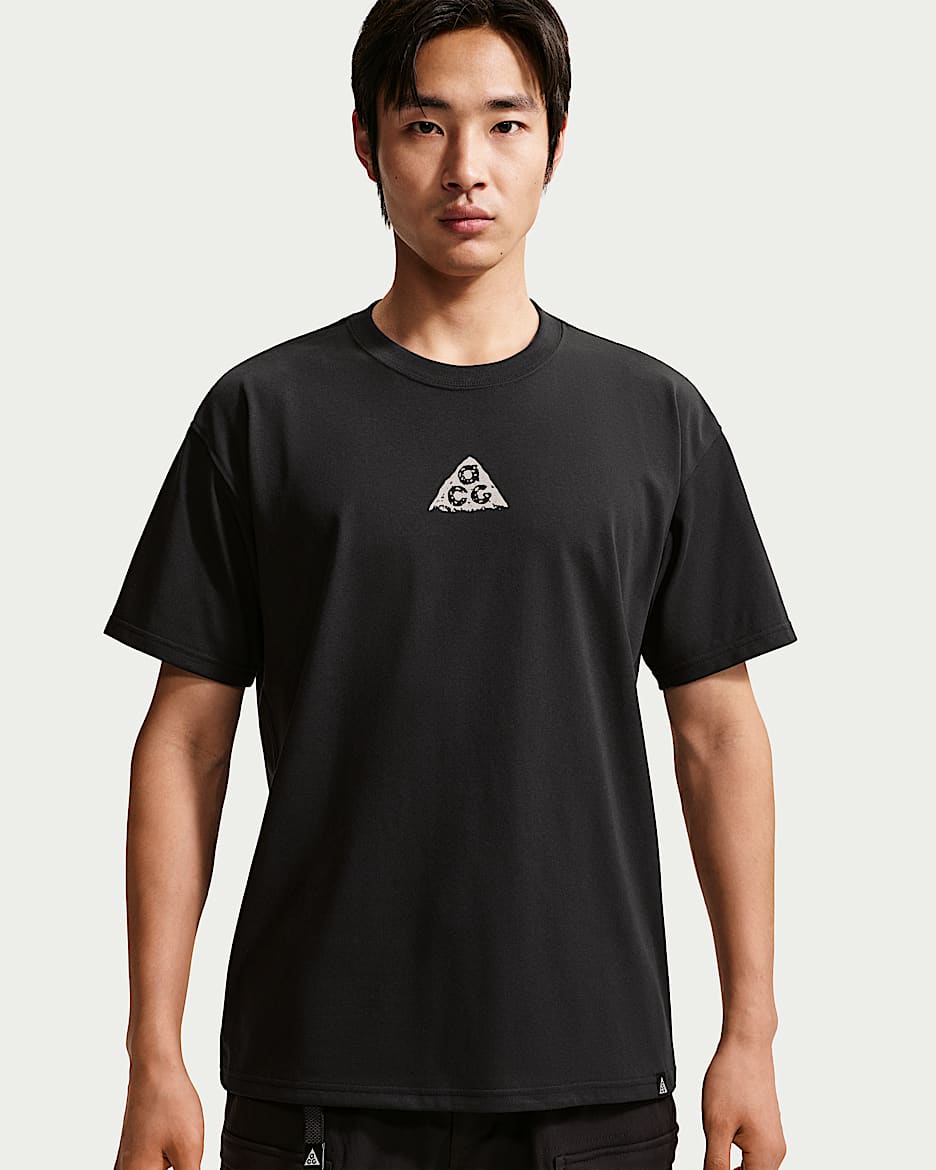 ACG Dri-FIT 男子速干短袖T恤 - 黑/浅土褐