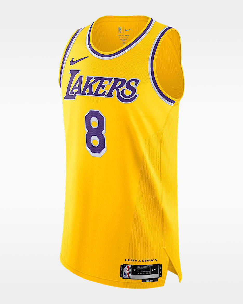 洛杉矶湖人队 Icon Edition Nike Dri-FIT ADV NBA Authentic Jersey 男子速干球衣 - 阿马里洛黄