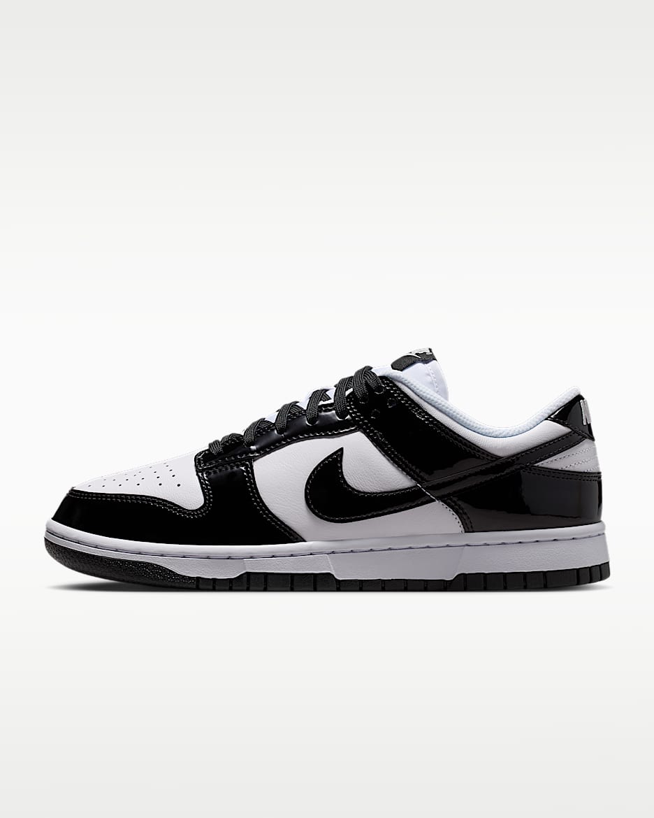 Nike Dunk Low SE 女子运动鞋 - 白色/白色/金属银/黑
