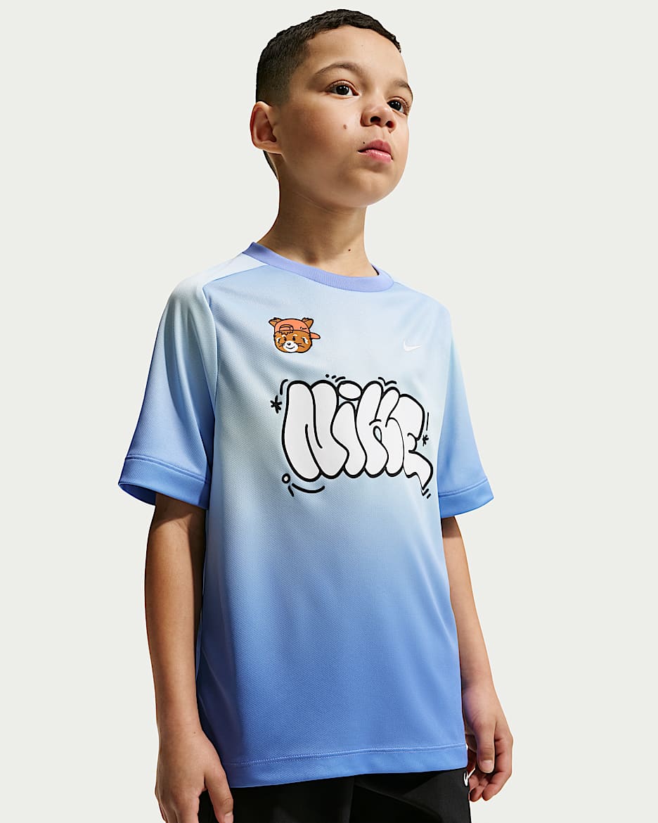 Nike Multi Dri-FIT 大童速干短袖上衣 - 脉冲宝石蓝