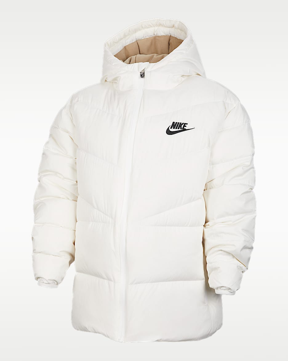 Nike Windrunner 大童拒水羽绒夹克 - 帆白