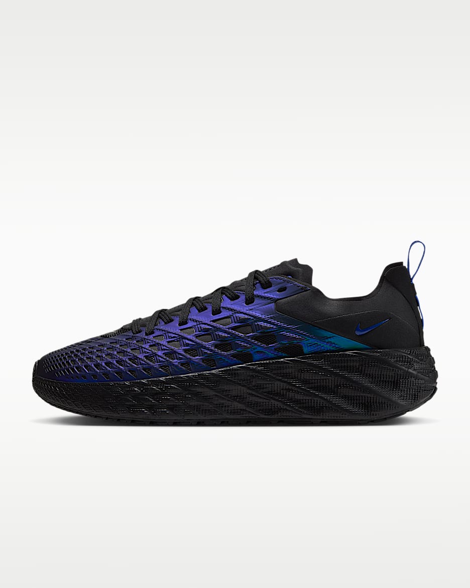 Nike Ava Edge SE 男子运动鞋 - 黑/黑/金属银/赛车蓝