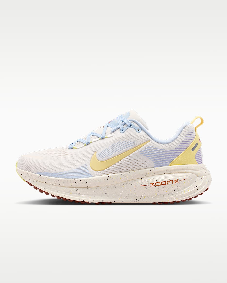 Nike Vomero 18 耐克迈柔女子公路跑步鞋 - 幻影灰白/帆白/君王紫/柔黄
