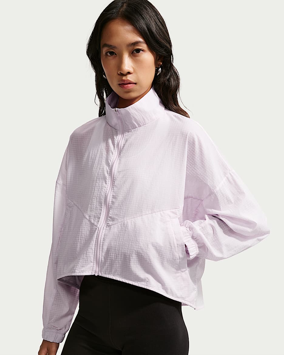Nike Sportswear 女子 Oversize 风轻盈不易撕裂夹克 - 浅紫丁香色/浅紫丁香色