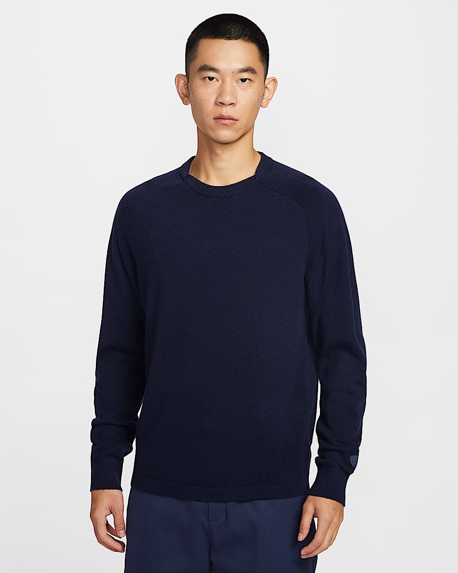 Nike Tailored Performance 男子高尔夫圆领上衣 - 大学深蓝/深藏青