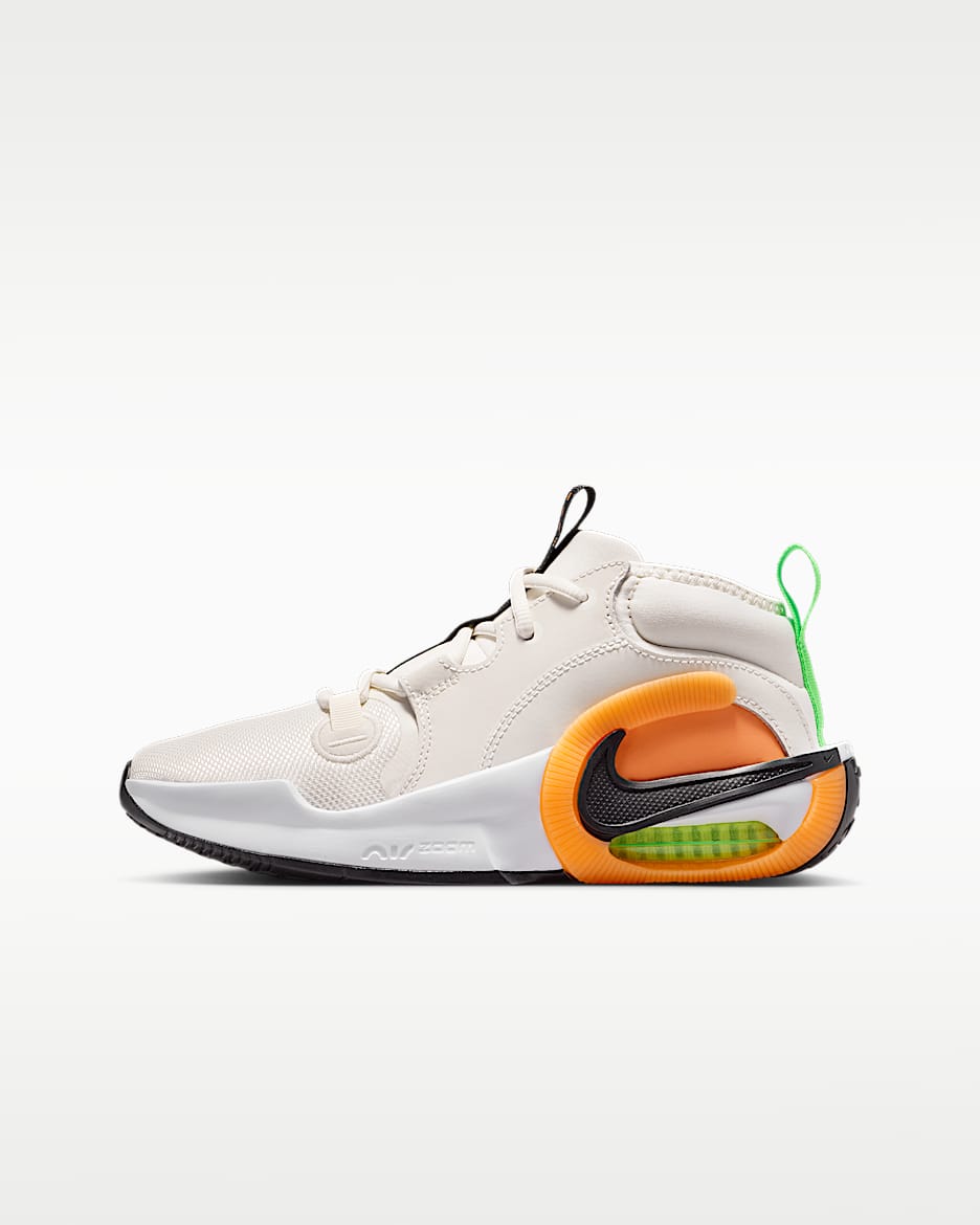 Nike Air Zoom Crossover 2 大童篮球鞋 - 幻影灰白/草皮橙/荷兰橙/黑