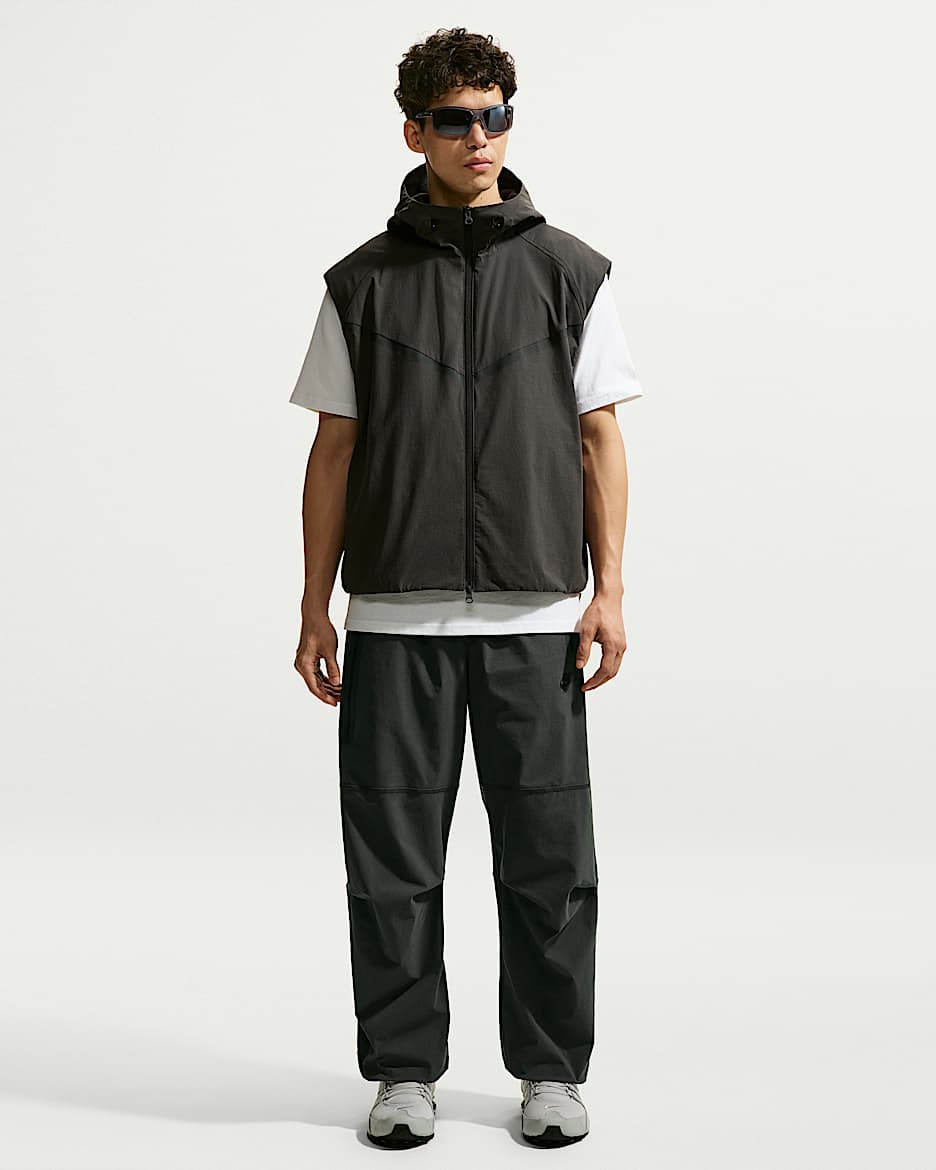 Nike Tech Dri-FIT 男子速干梭织长裤 - 煤黑/煤黑/黑