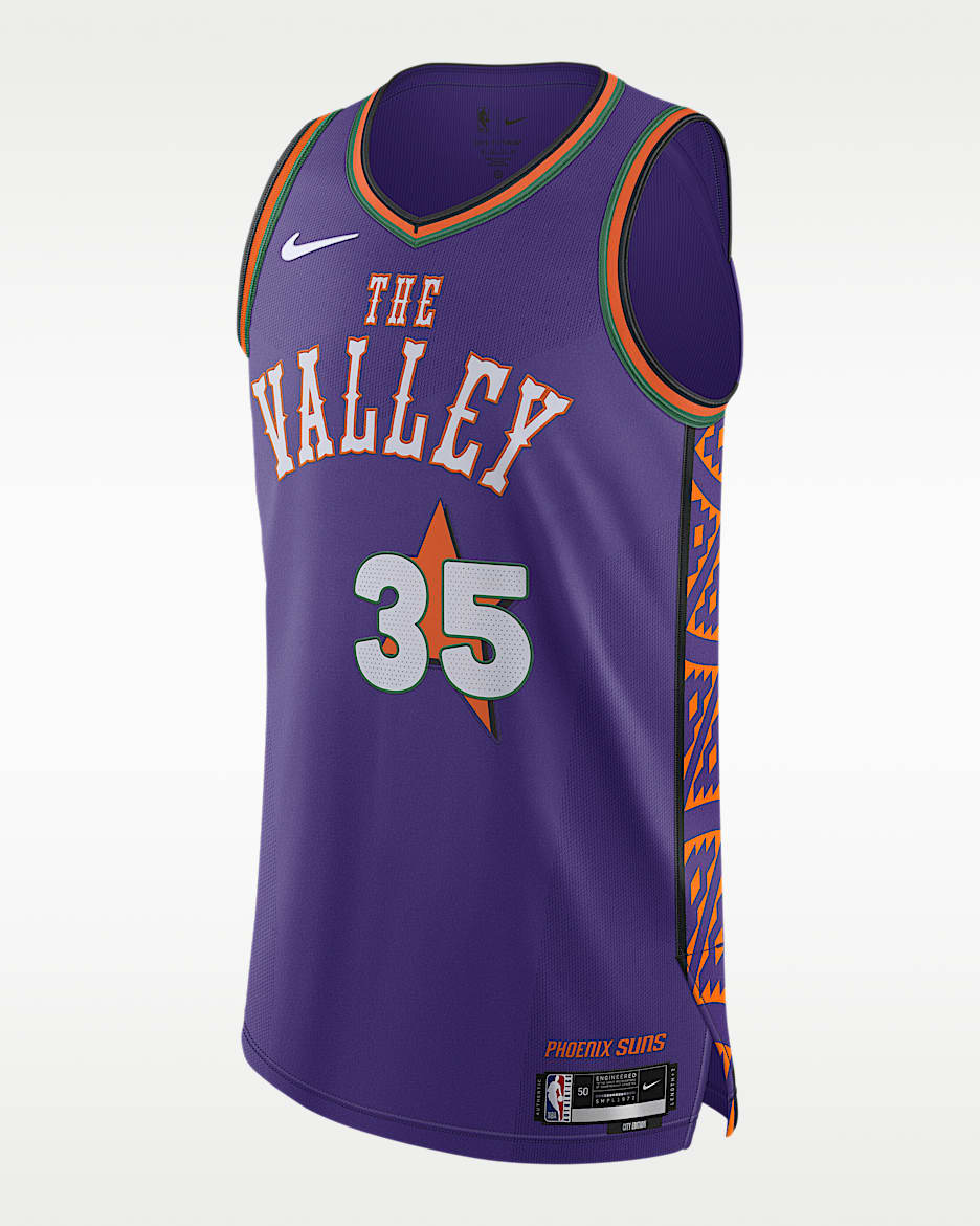 2024/25 赛季菲尼克斯太阳队凯文·杜兰特 (Kevin Durant) City Edition Nike Dri-FIT ADV NBA Authentic Jersey 男子速干球衣 - 全域紫