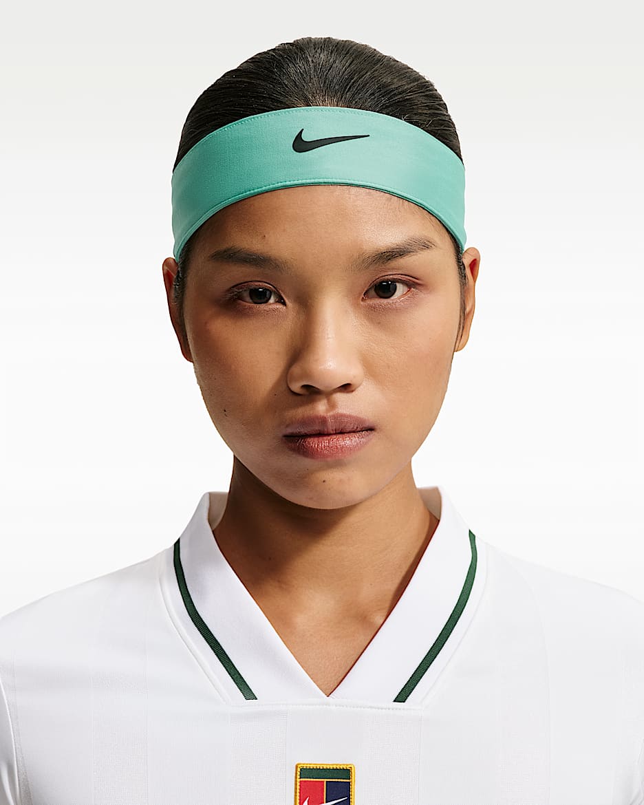 NikeCourt 速干网球头带(1 条) - 薄荷绿/黑