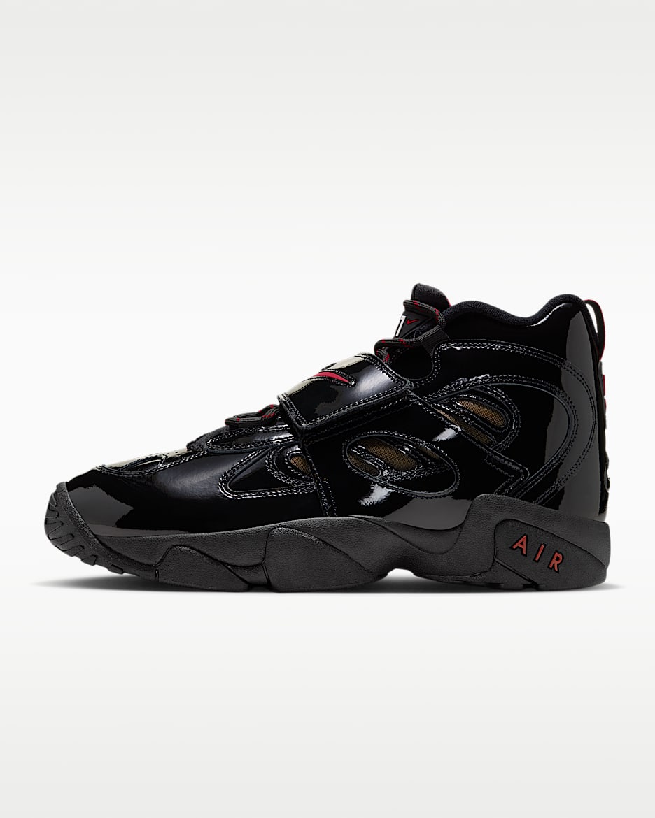 Nike Air Diamond Turf 2 男子运动鞋 - 黑/金属色/健身红
