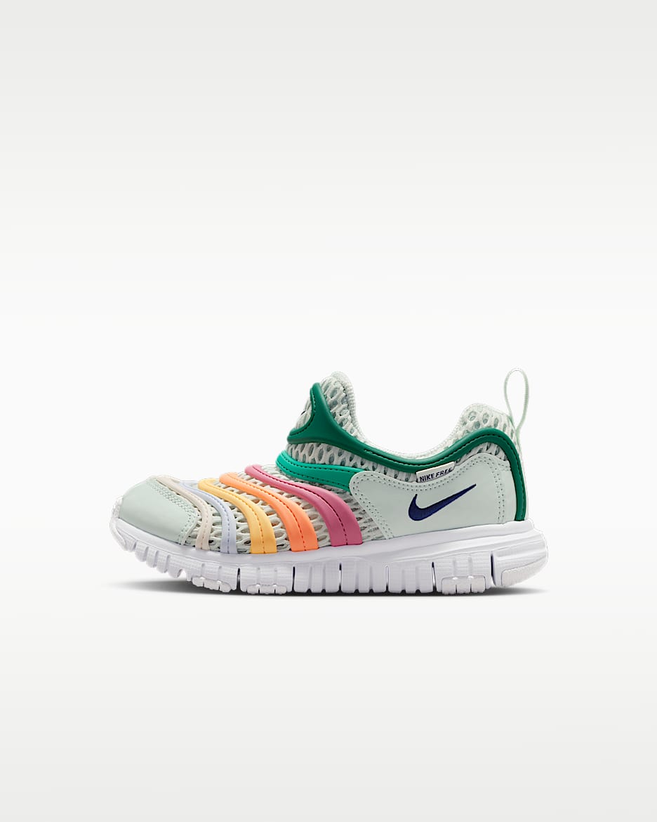 Nike Dynamo Free BR 2 耐克毛毛虫幼童运动鞋 - 微绿/孔雀绿/清透翠绿/深藏青